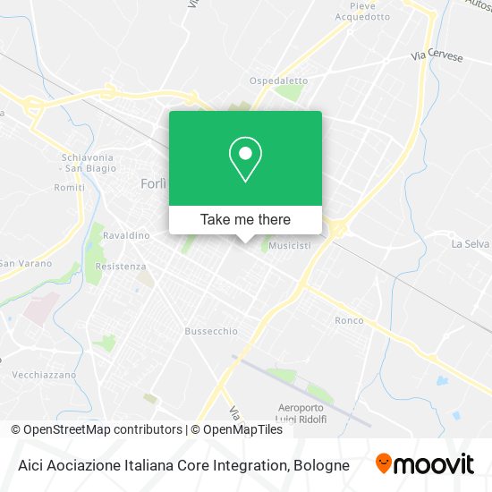 Aici Aociazione Italiana Core Integration map