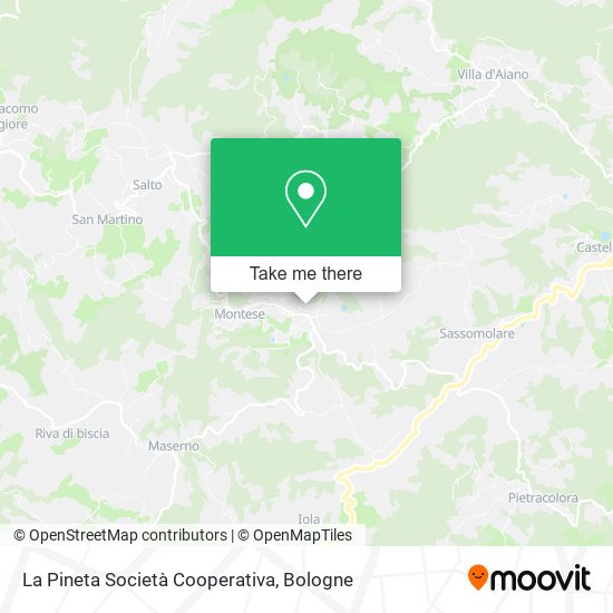 La Pineta Società Cooperativa map