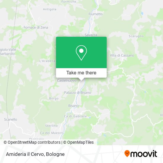 Amideria il Cervo map