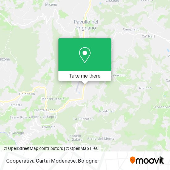 Cooperativa Cartai Modenese map
