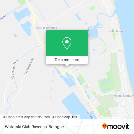 Waterski Club Ravenna map