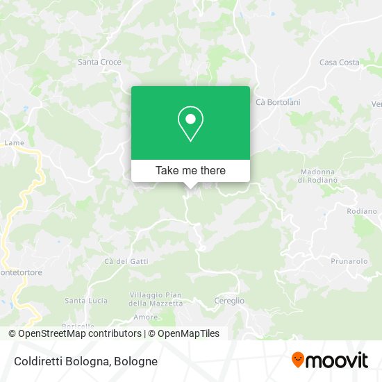 Coldiretti Bologna map