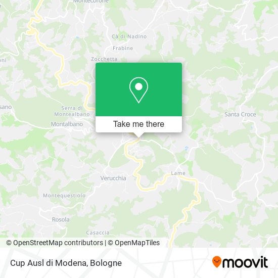 Cup Ausl di Modena map