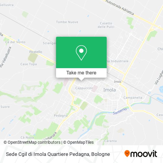 Sede Cgil di Imola Quartiere Pedagna map