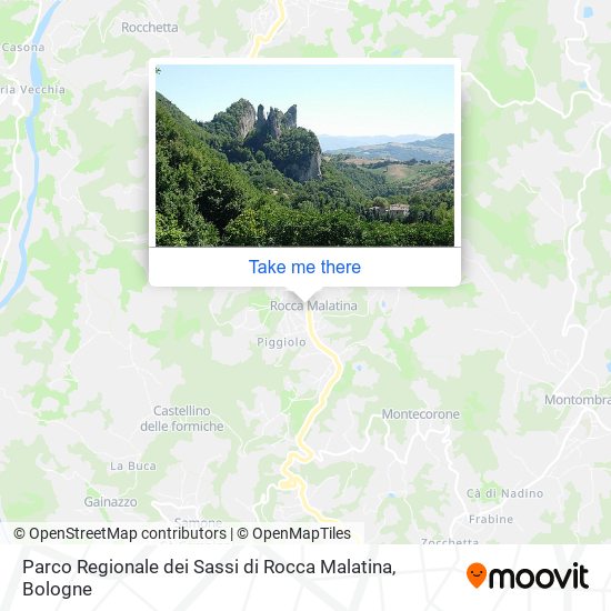 Parco Regionale dei Sassi di Rocca Malatina map