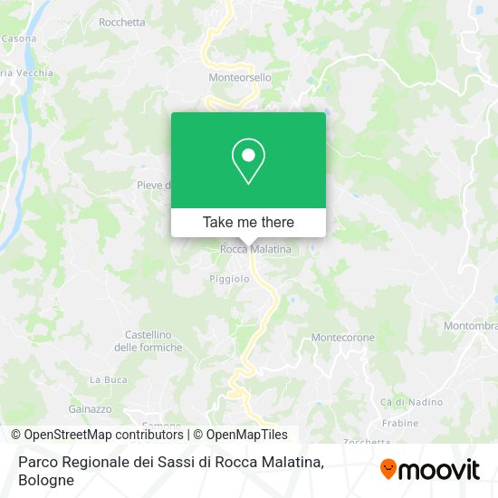 Parco Regionale dei Sassi di Rocca Malatina map