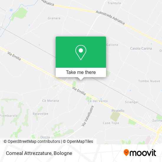 Comeal Attrezzature map