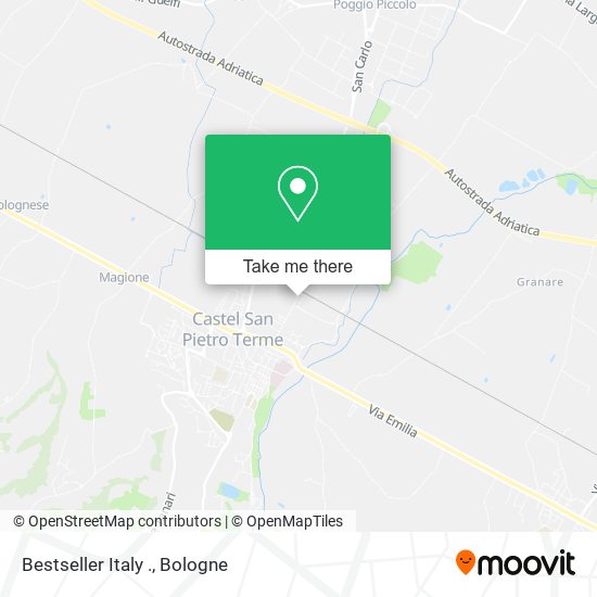 Bestseller Italy . map