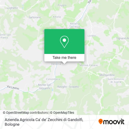 Azienda Agricola Ca' de' Zecchini di Gandolfi map