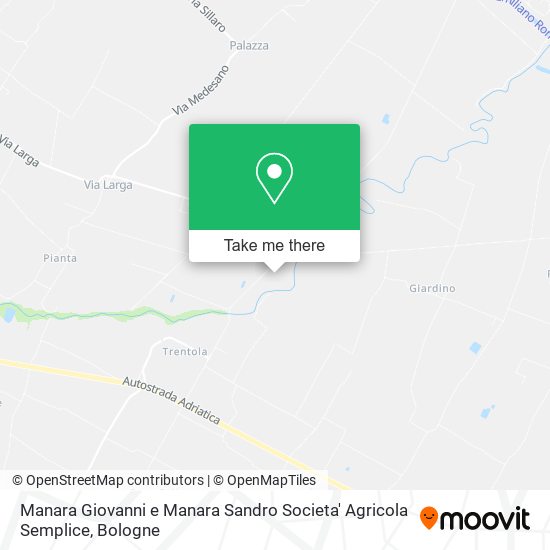 Manara Giovanni e Manara Sandro Societa' Agricola Semplice map
