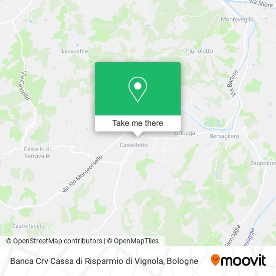 Banca Crv Cassa di Risparmio di Vignola map