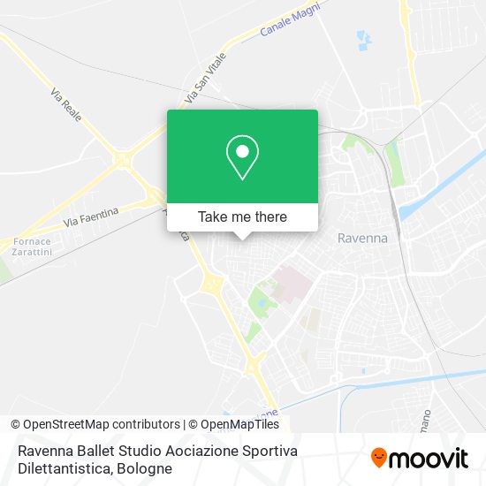 Ravenna Ballet Studio Aociazione Sportiva Dilettantistica map