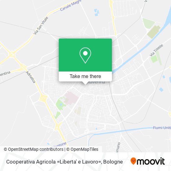 Cooperativa Agricola =Liberta' e Lavoro= map