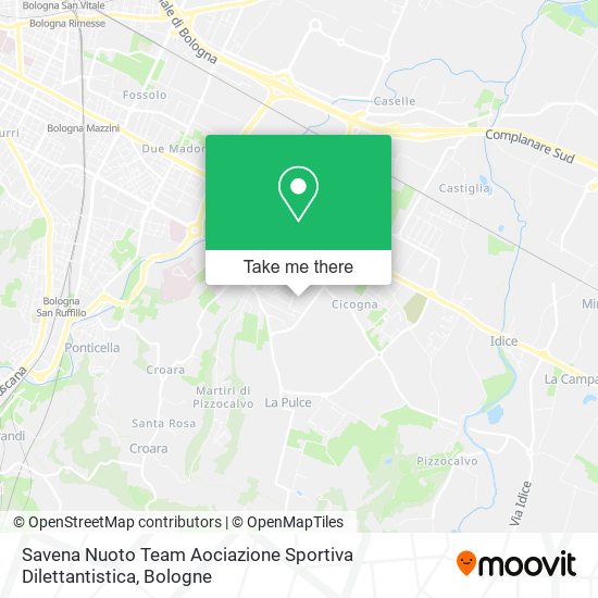 Savena Nuoto Team Aociazione Sportiva Dilettantistica map