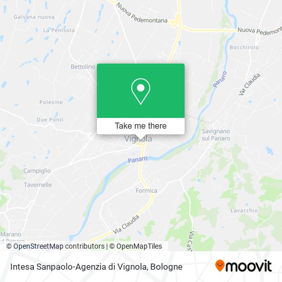 Intesa Sanpaolo-Agenzia di Vignola map
