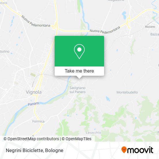Negrini Biciclette map