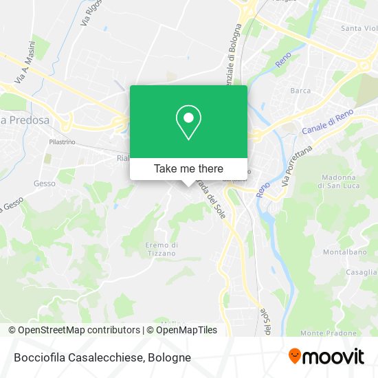 Bocciofila Casalecchiese map