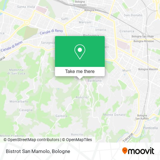 Bistrot San Mamolo map