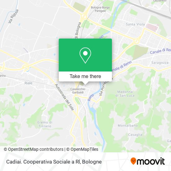 Cadiai. Cooperativa Sociale a Rl map