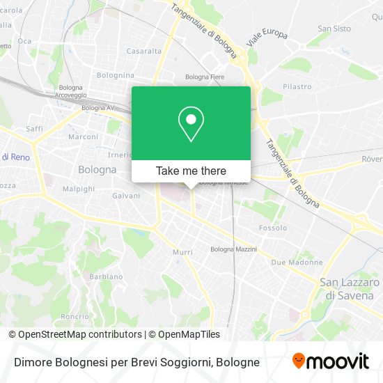 Dimore Bolognesi per Brevi Soggiorni map