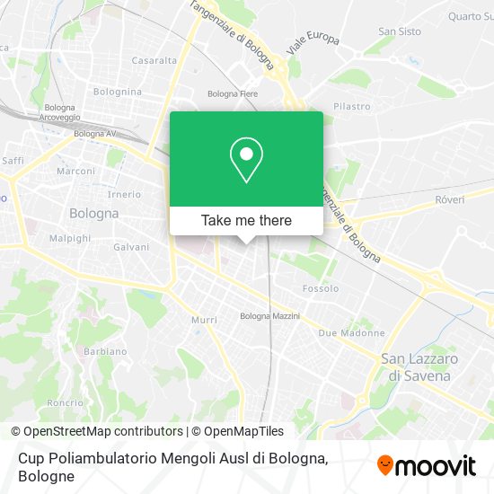 Cup Poliambulatorio Mengoli Ausl di Bologna map