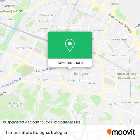 Tamaris Store Bologna map