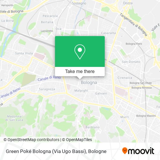 How to get to Green Poké Bologna (Via Ugo Bassi) in Bologne by Bus or