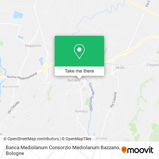 Banca Mediolanum Consorzio Mediolanum Bazzano map
