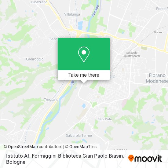 Istituto Af. Formiggini-Biblioteca Gian Paolo Biasin map