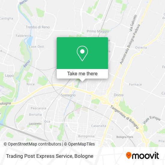 Trading Post Express Service map