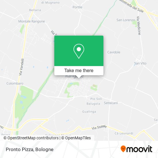 Pronto Pizza map