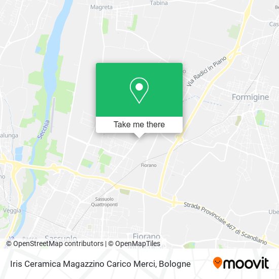 Iris Ceramica Magazzino Carico Merci map