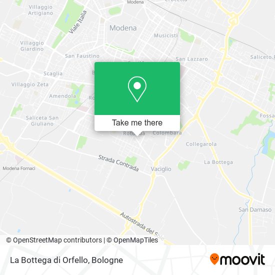 La Bottega di Orfello map