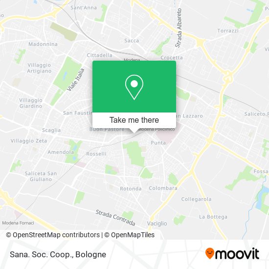 Sana. Soc. Coop. map