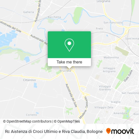 Rc Aistenza di Croci Ultimio e Riva Claudia map