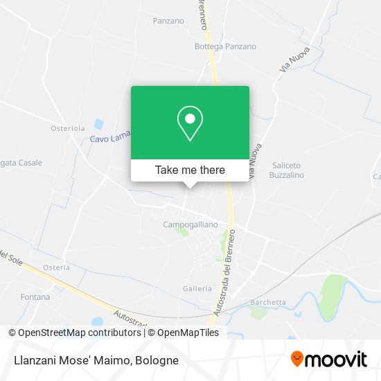 Llanzani Mose' Maimo map