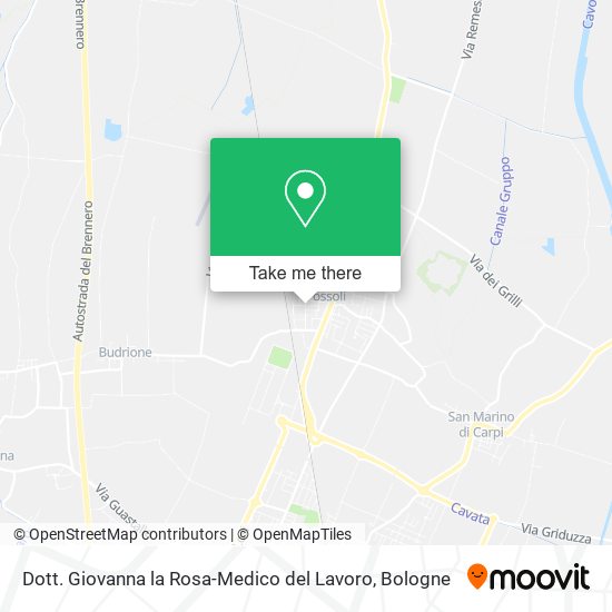 Dott. Giovanna la Rosa-Medico del Lavoro map