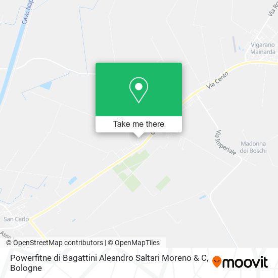 Powerfitne di Bagattini Aleandro Saltari Moreno & C map