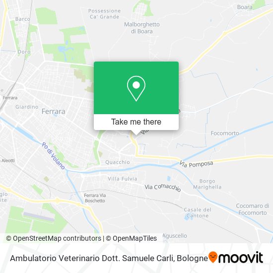 Ambulatorio Veterinario Dott. Samuele Carli map