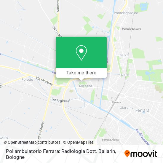 Poliambulatorio Ferrara: Radiologia Dott. Ballarin map