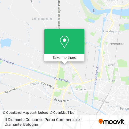 Il Diamante Consorzio Parco Commerciale il Diamante map