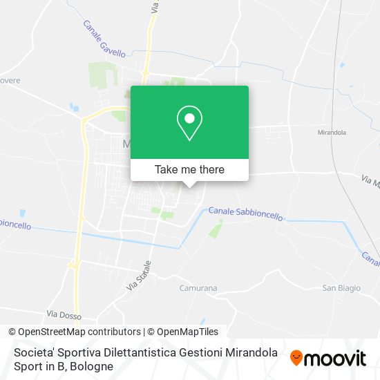 Societa' Sportiva Dilettantistica Gestioni Mirandola Sport in B map