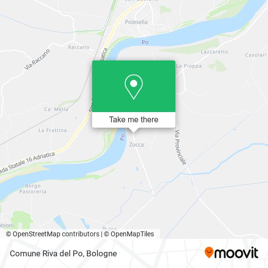 Comune Riva del Po map