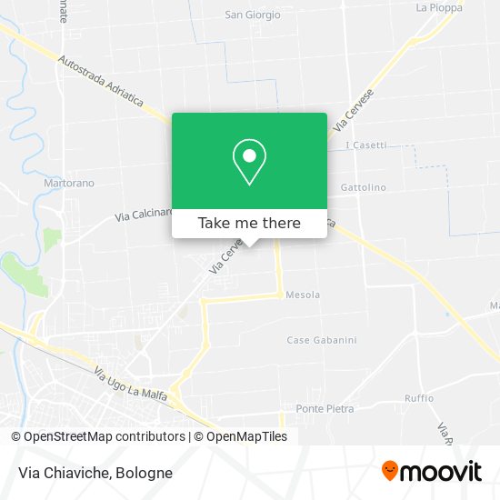 Via Chiaviche map