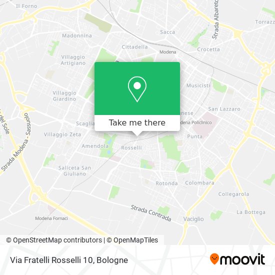 Via Fratelli Rosselli 10 map