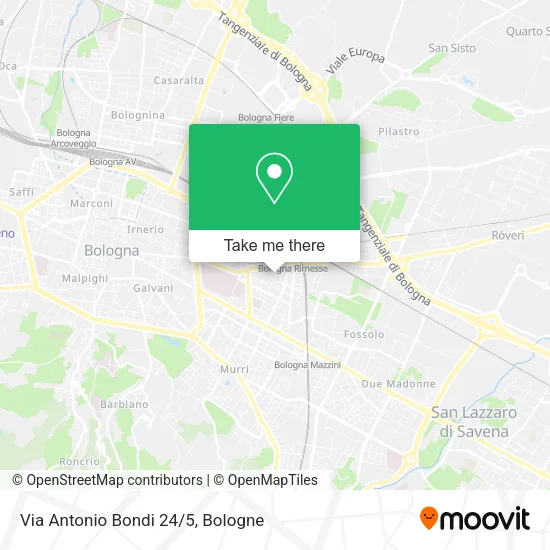 Via Antonio Bondi 24/5 map