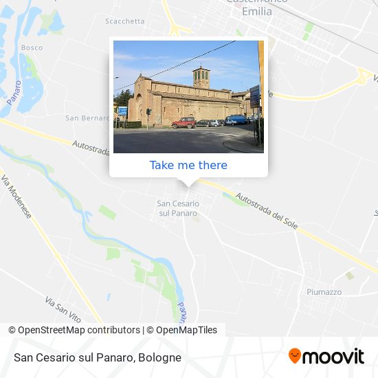 San Cesario sul Panaro map