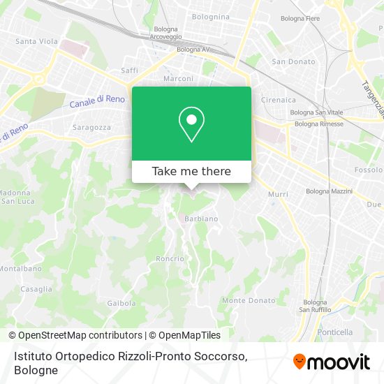 Istituto Ortopedico Rizzoli-Pronto Soccorso map