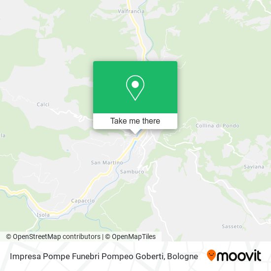 Impresa Pompe Funebri Pompeo Goberti map