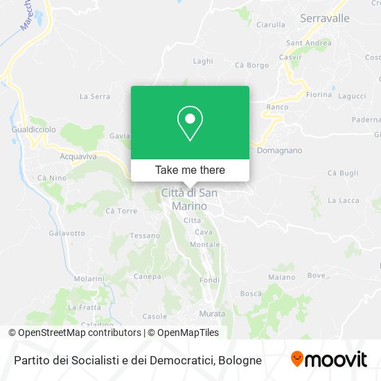 Partito dei Socialisti e dei Democratici map